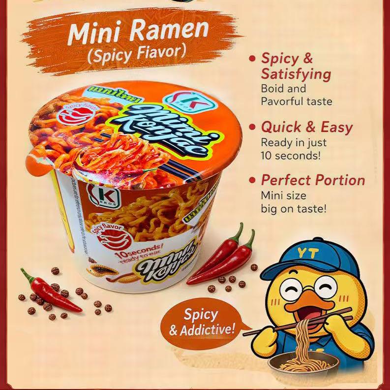[HALAL] Spicy Konjac Snack & Konjac Mixed Noodles | Rasa unik | Pasangan terbaik untuk mi ramen | Dijual dalam pek 4